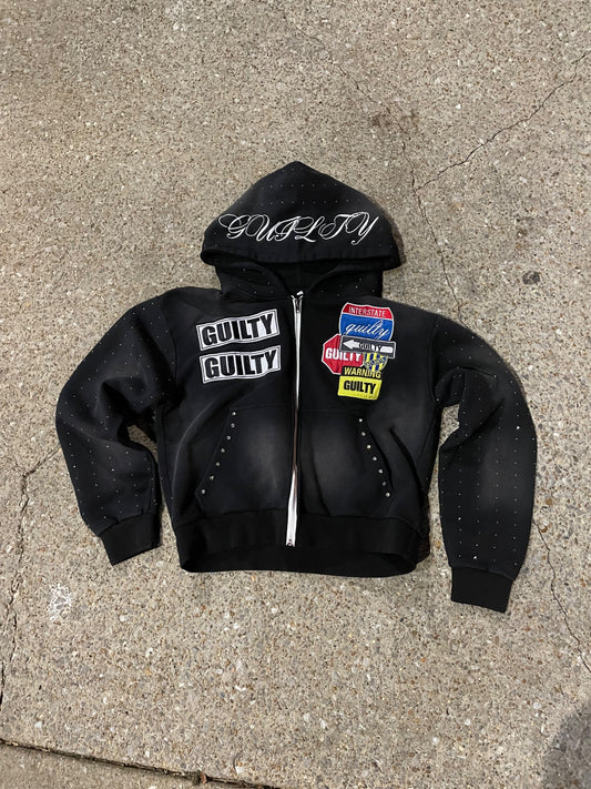 Guilty Rhinestone Hoodie